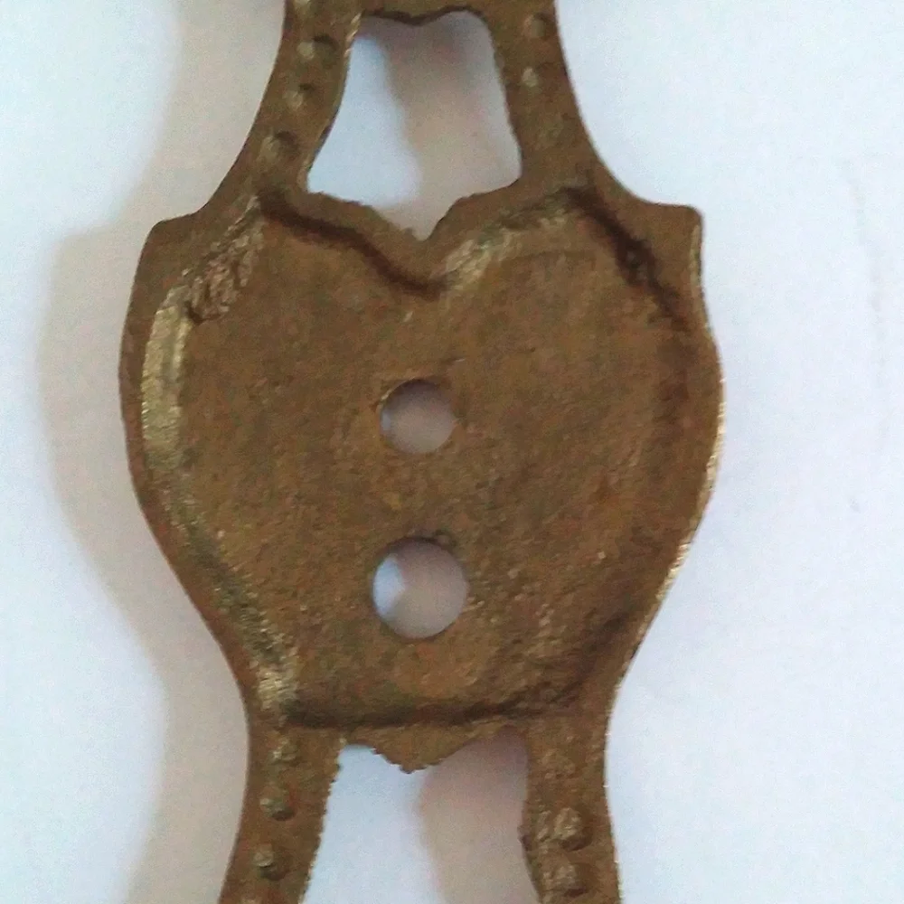 Vintage Home Decor Elegant Gold Tone Wall Accent, Found Object For Upcycle
